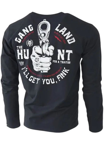 Чорна лонгслів gangland s287bk Dobermans Aggressive