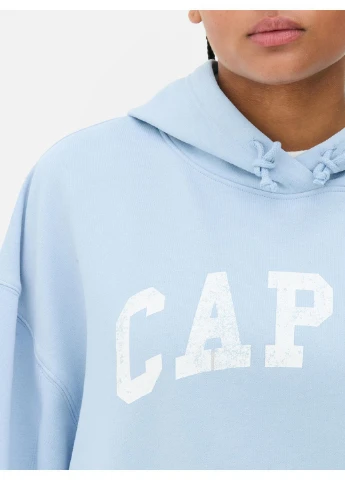 Худі фліс,блакитний з принтом, Primark (386736157)