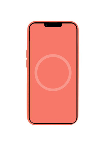Чохол Silicone case (AAA) з MagSafe та Animation для Apple iPhone 13 (6.1") Помаранчевий Epik (372499113)