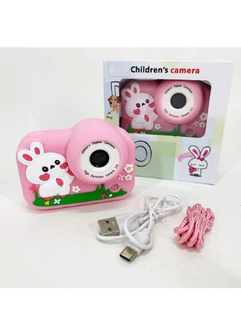 Дитячий фотоапарат M03 PINK RABBIT No Brand (397595741)