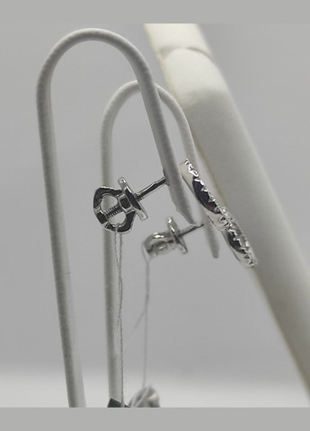 "Серебряные пусеты-гвоздики с родиевым покрытием" Shiny 5474 No Brand (331145281)