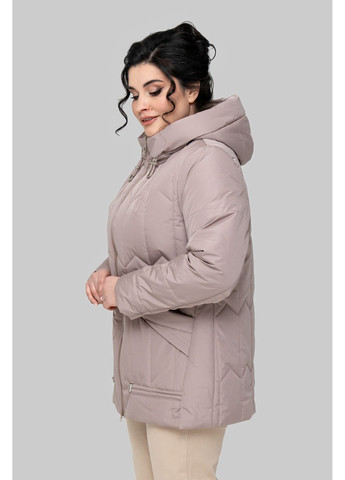 Розовая демисезонная куртка прямого силуэта с тенсулейтом all posa (ap102309p) A'll Posa