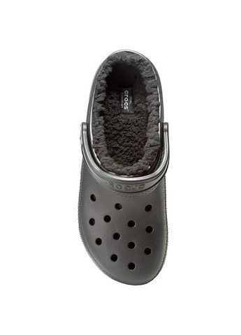 Черные сабо classic lined clog black 203591 Crocs