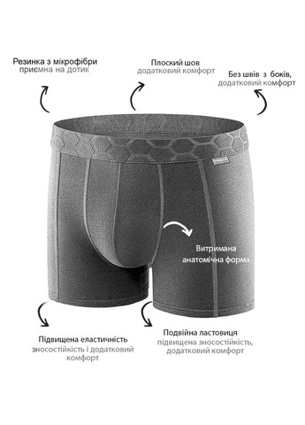 Набір (3 шт) трусів-боксерів чоловічих Uniconf UBB116_набір (317356202)