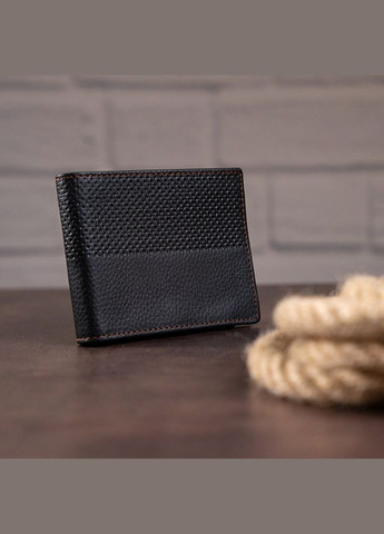 Гаманець чоловічий шкіряний чорний 14452 Vintage (329197966)