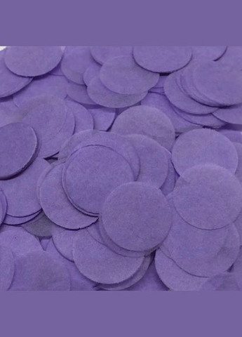 Конфетті кружечки із паперу 10 г 25 мм бузковий Jannet конфеті (330828038)