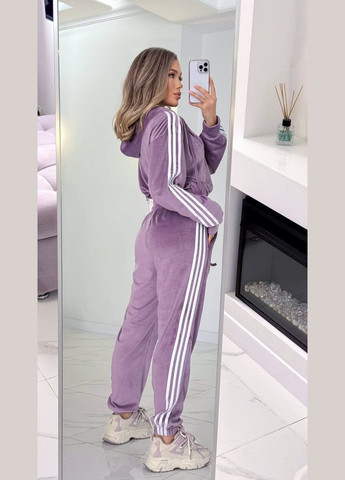 Жіночий велюровий костюм з кофтою та штанами Adelante (326989447)