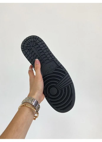 Черные летние кроссовки nike air jordan 1 retro two dark mocha v3 найк аир джордан No Brand