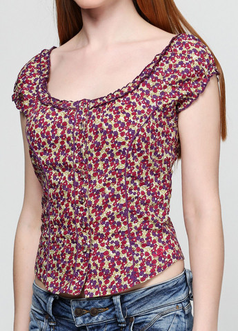 Бордова блуза бірюзовий OVS