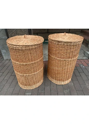 Кошик високий із кришкою плетений No Brand (381469475)