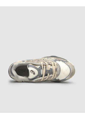 Білі кросівки чоловічі asics gel nyc white grey асікс гель нюк білі демісезон No Brand