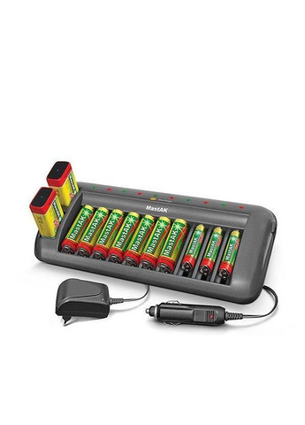 Зарядное устройство MW-218 (1/12, AA, AAA, 9V) Mastak (370779131)