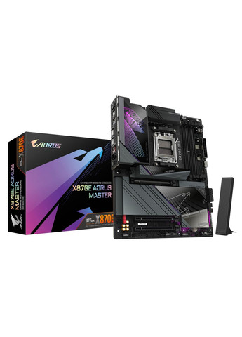 Материнская плата X870E AORUS MASTER sAM5 X870 4xDDR5 M.2 HDMI Typc-C ATX Gigabyte (322245608)