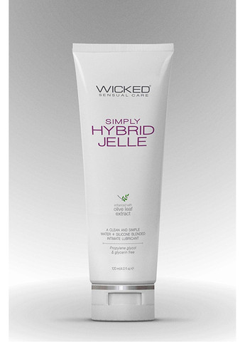Лубрикант на водной/силиконовой основе WICKED SIMPLY HYBRID JELLE 120ML Wicked Sensual Care (329447494)
