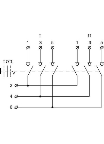 Рубильник перекидний "I-0-II" 30А QS5-30P/3 Аско-Укрем (336905389)