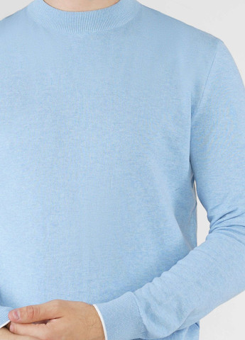 Блакитний зимовий джемпер чоловічий блакитний Arber Crew-neck J N-AVT-111