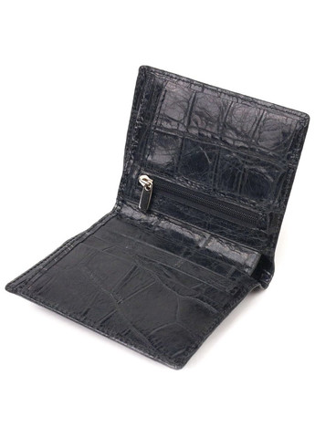 Оригінальне чоловіче портмоне з натуральної фактурної шкіри чорне 21502 Canpellini (329196007)