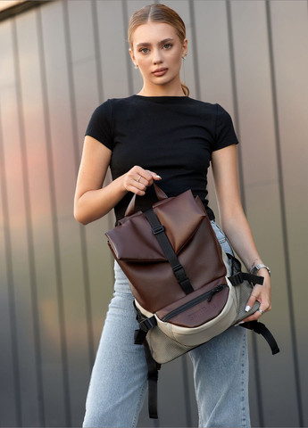 Жіночий рюкзак ReneDouble шоколадний Sambag (325399309)