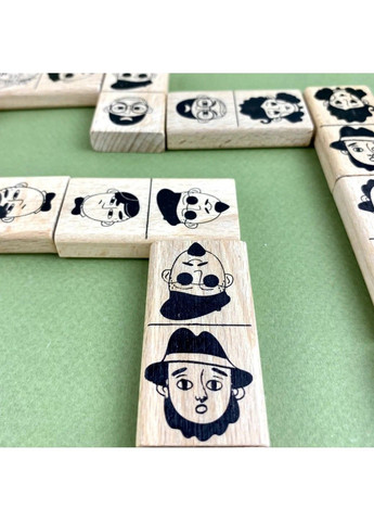 Настольная игра Домино "Персонажи" 900620 от 2 до 6 игроков 45 элементов Igroteco (335054786)