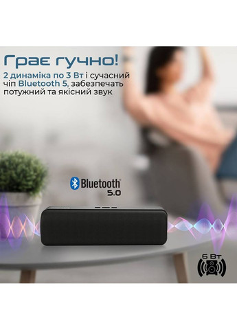 Портативна акустика Capsule-2 Black (capsule-2.black) Promate (311951768)