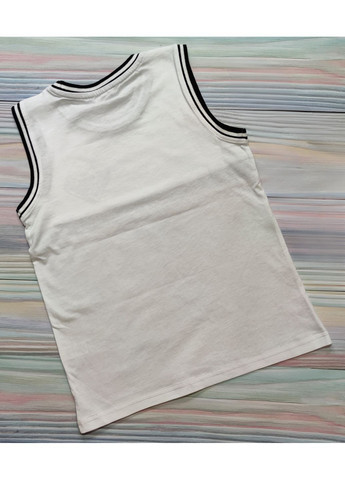 Дитяча майка для хлопчика 8-9 років 128-134 см Біла, сіра George (370710169)
