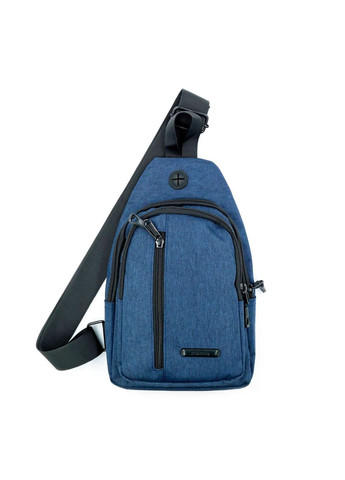 Сумка-слинг водонепроницаемая синяя через плечо для мужчин спортивная нагрудная сумка ProDobro (364672214)