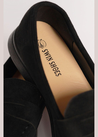 Туфлі-лофери жіночі чорного кольору Let's Shop (292548787)