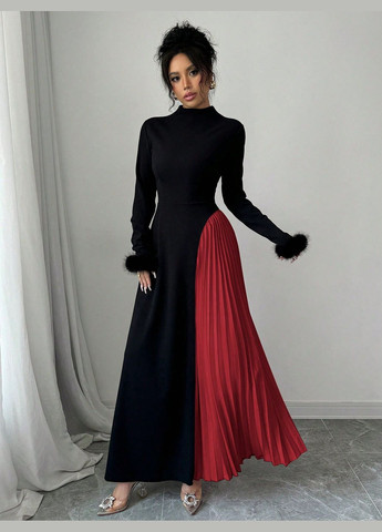 Черное повседневный платье SHEIN однотонное