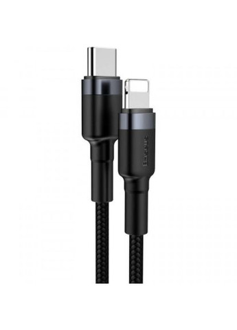 Дата кабель USBC to Lightning 1.0m 18W 2.1A Cafule Black-Grey (CATLKLF-G1) Baseus usb-c to lightning 1.0m 18w 2.1a cafule black-grey (268141149)