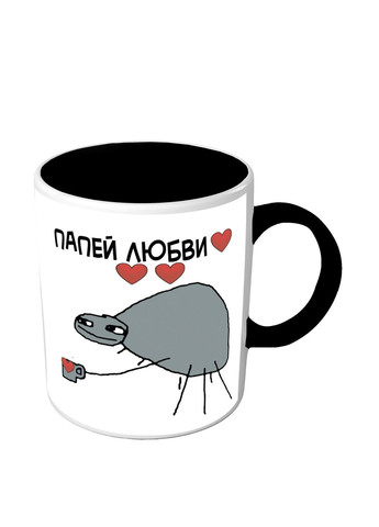 Чашка кольорова з мемом паук - Папєй кохання No Brand (302522780)