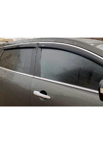 Вітровики з хром молдингом (4 шт, ) для Mazda CX-9 2007-2016 рр Hic (389244909)