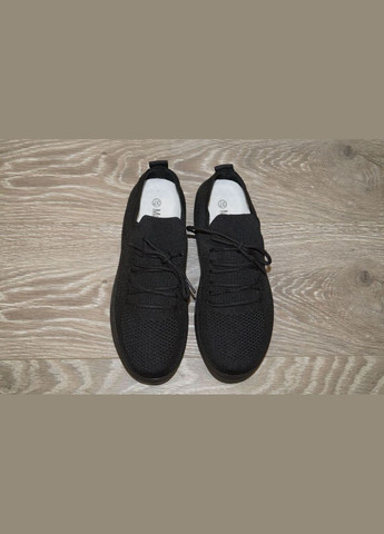 Черные демисезонные кроссовки женские текстильные черные MaiNelin