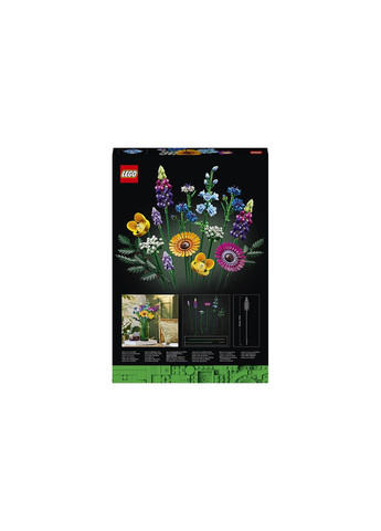 Botanicals Букет польових квітів 939 деталей (10313) Lego (304055675)