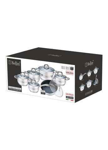 Набір кухонного посуду Solerno 12 пр BR-4004 Bollire (349220651)