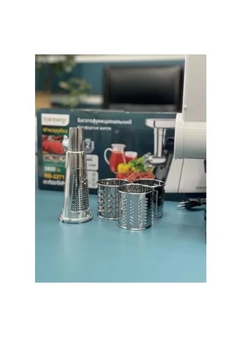 Электромясорубка Rainberg RB 2271 3000Вт Электрическая мясорубка с насадками для колбасы Jeep (382512150)