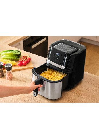 Мультипечь Vita Fryer, 1600Вт, чаша-6,5л, сенсорное управл., 10 программ, пластик, нерж. сталь-черный Sencor (365749117)