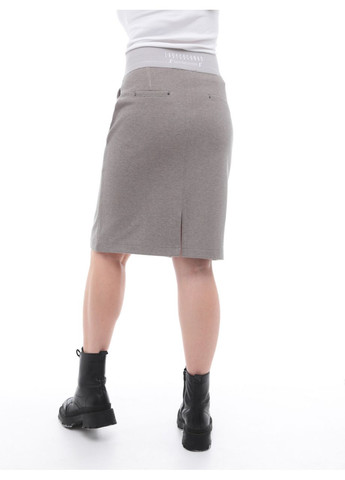 Спідниця жіноча бежева тепла на резинці Estensivo Пряма (306518839)