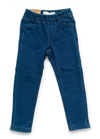Синие джинсы стрейчевые с принтом OVS