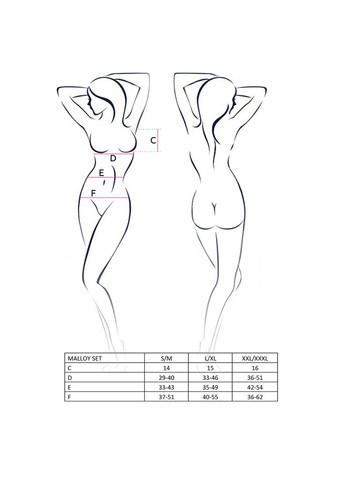 Костюм зайчика MALLOY SET S/M, трусики, топик и ушки Passion (369950937)