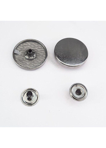 Кнопка Таблетка - 22мм Блек нікель 720шт. Нержавійка (108922) Plus-plus (352751706)