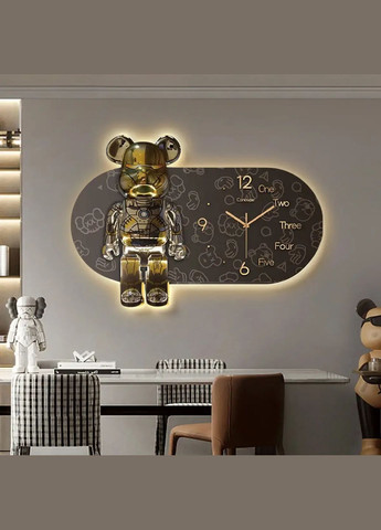 Часы настенные овальные "Мишка" с LED подсветкой (NCH-40-60) Jeep (357346873)