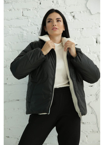 Черная демисезонная куртка 2086.5430 Seventeen