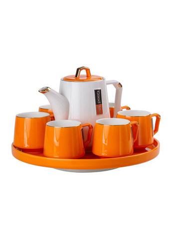 Чайный сервиз на 6 персон керамической подставкой Orange HP-15-27 Yiwu (351431224)
