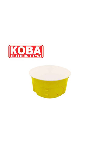 Коробка розподільча 80мм х 80мм КРБ-80 (бетон) КОВА-ЕЛЕКТРО (362890180)