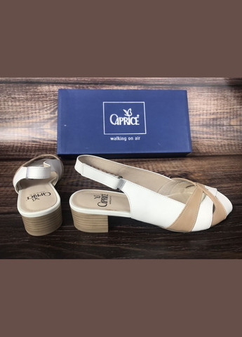 Шкіряні жіночі босоніжки, вироблені в Німеччині Caprice (308859560)