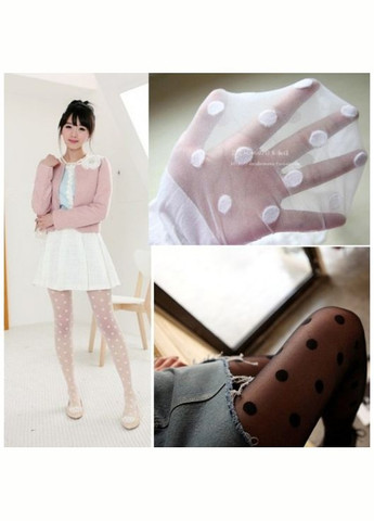 Колготи в горошок, ультратонкі, жіночі капронові колготки, розмір 36-39, два кольори No Brand (341828279)