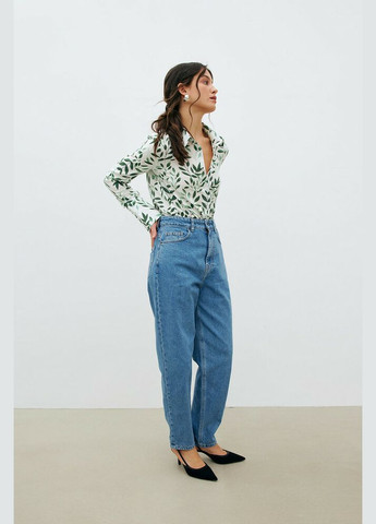 Джинсы женские MOM голубые MKRM4198-1 40 Modna KAZKA - (336932080)