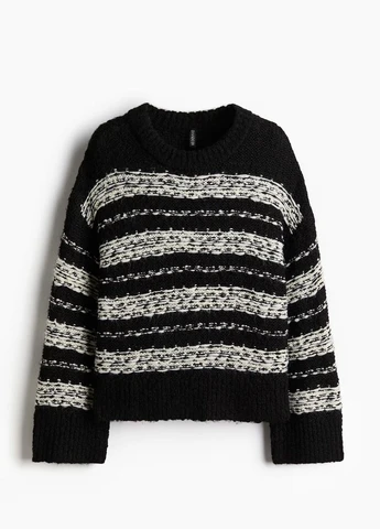 Чорний демісезонний светр H&M