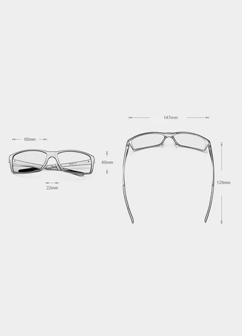 Мужские поляризационные солнцезащитные очки N7021 Gun Blue KINGSEVEN (303401577)