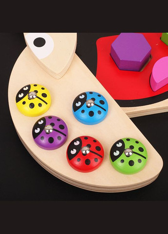 Деревянная магнитная рыбалка-сортер «Улов» разноцветная (3686/XHN-0102) No Brand (327430139)